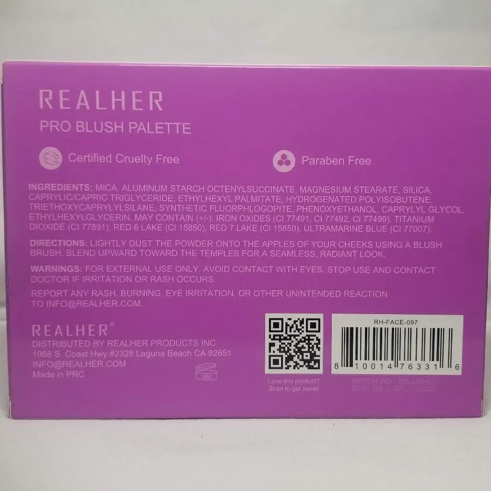 RealHer - You Are Brilliant Pro Blush Palette